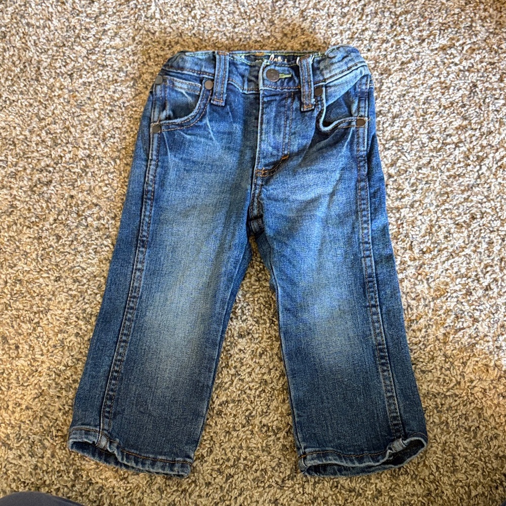 Wrangler Boys Blue Denim Jeans - Classic Five-Pocket